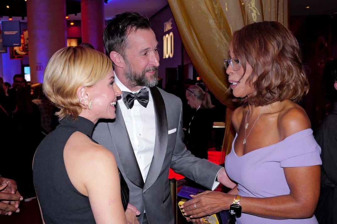 Sara Wells and Noah Wyle and Gayle King