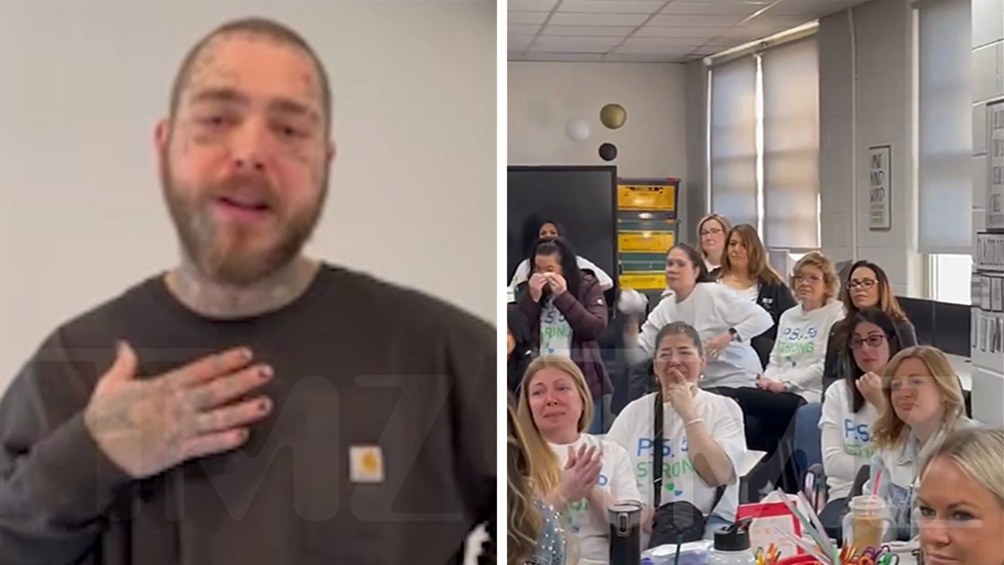Post Malone Sends Surprise Video Honoring Late Staten Island, NY, Principal