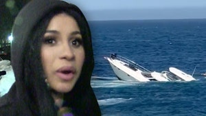 Cardi B Watches Yacht Sink During Vacation