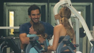 Joaquim Valente Embraces Tom Brady And Gisele's Daughter At Workout