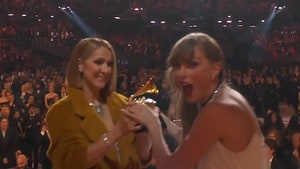 Taylor Swift Poses with Celine Dion After Grammys AOTY Onstage SNAFU