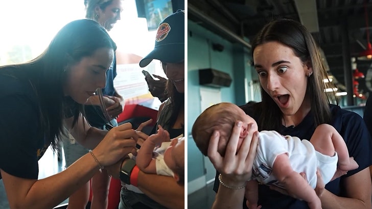 Caitlin Clark Autographs 2-Week-Old Baby