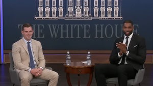 Tristan Thompson and Bo Hines at White House