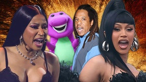 nicki minaj cardi b barney main getty 2