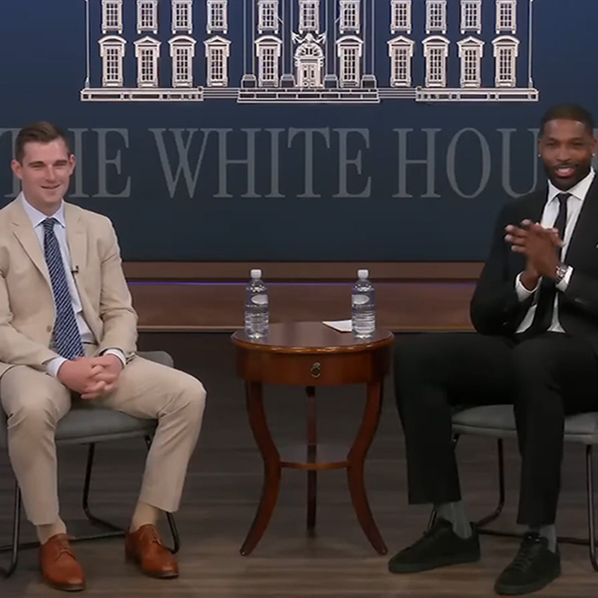 Tristan Thompson Hits White House For Crypto Convo W/ Top Trump