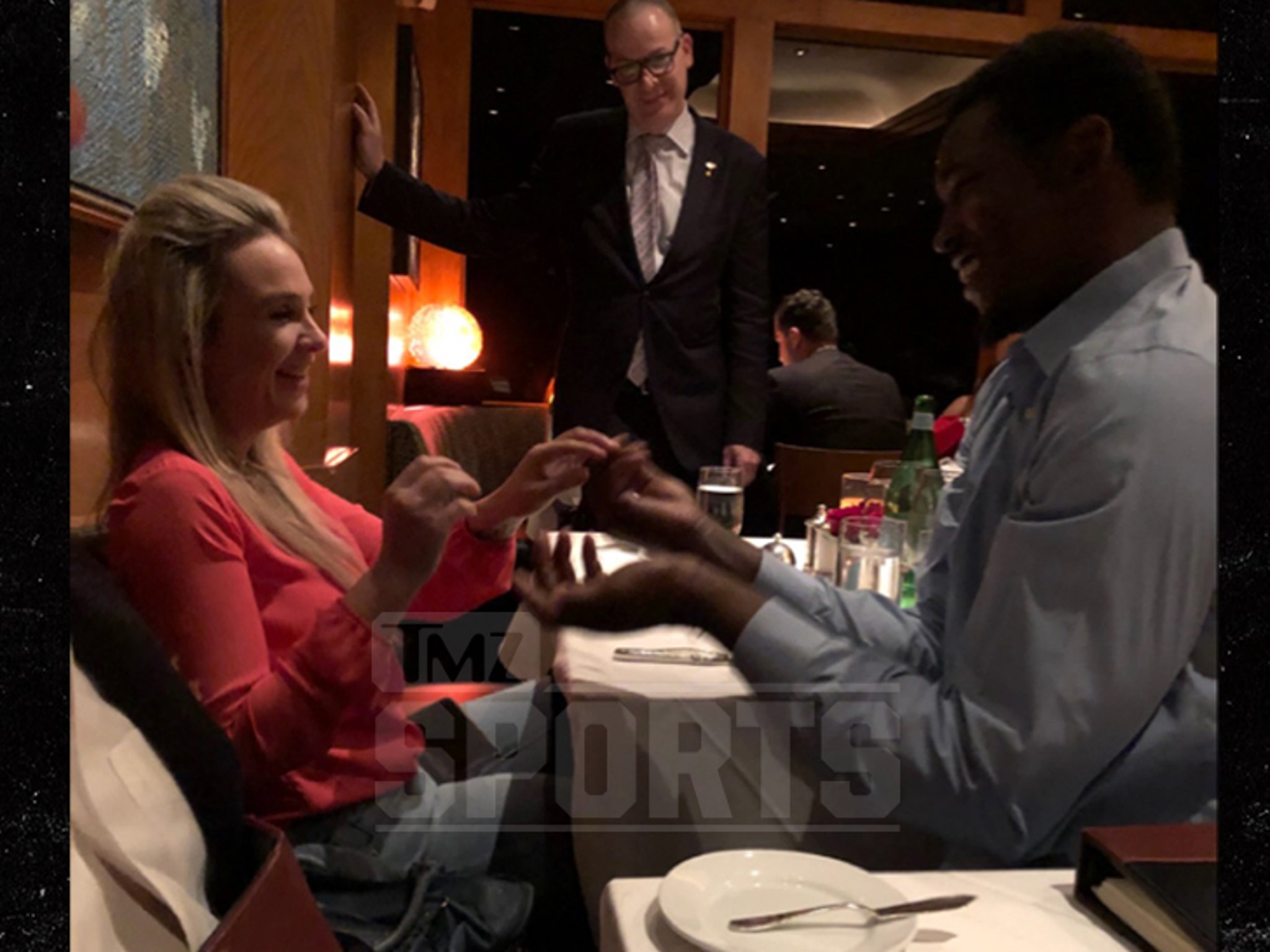 Aldon Smith Gets Engaged In Front of Joe Montana!