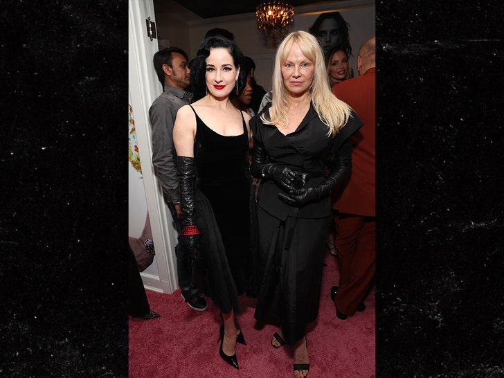 Dita von Teese and Pamela Anderson W Magazine's Annual Best Performances Party 2025