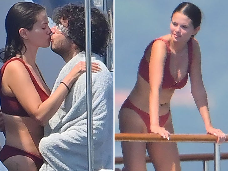Selena Gomez and Benny Blanco On Yacht In French Riviera