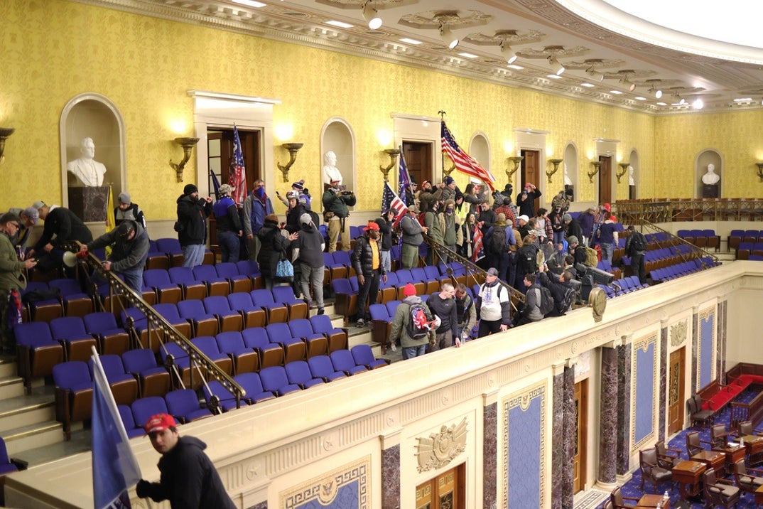 Pro-Trump Protesters Storm U.S. Capitol Photos 52