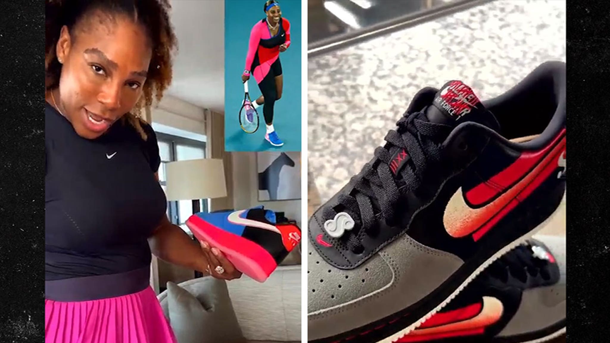 Meter Zonder hoofd modus Serena Williams Gets Virgil Abloh-Inspired Kicks From Nike During U.S. Open