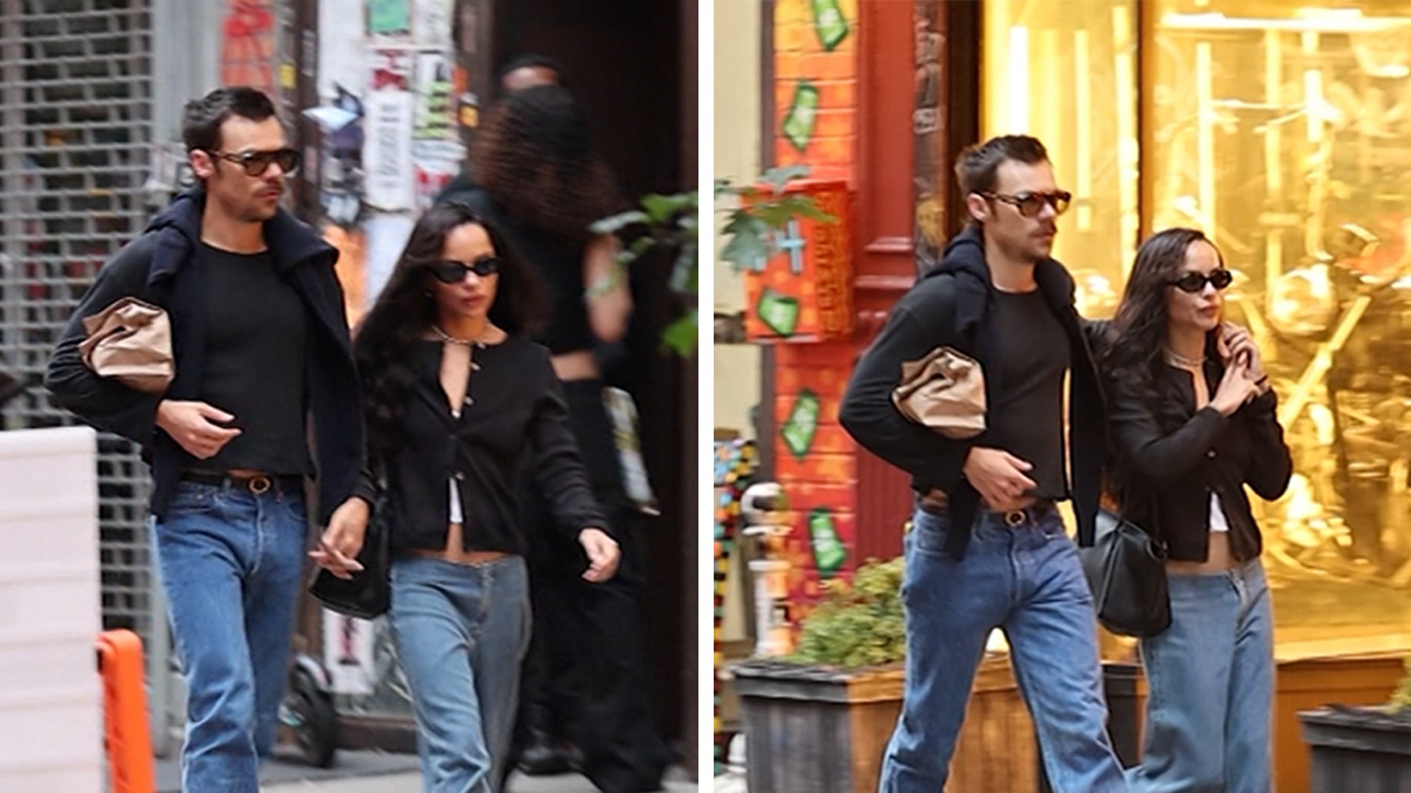 Harry Styles Wraps Arm Around Zoë Kravitz on Afternoon Stroll