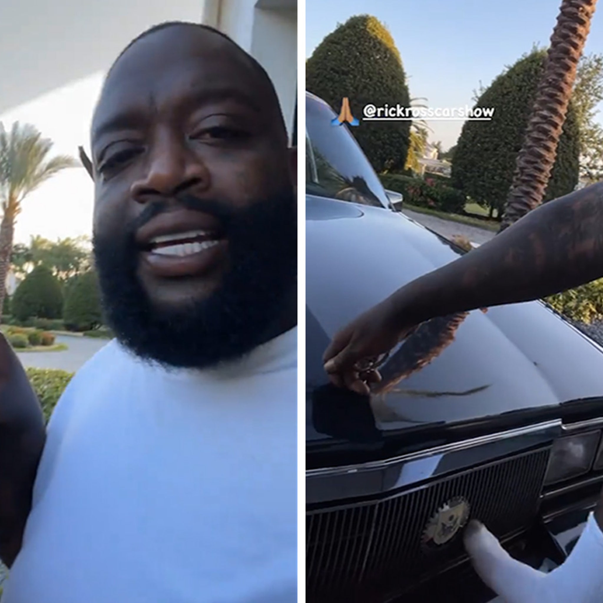 Rick Ross Shows Off His New Camouflage Tank