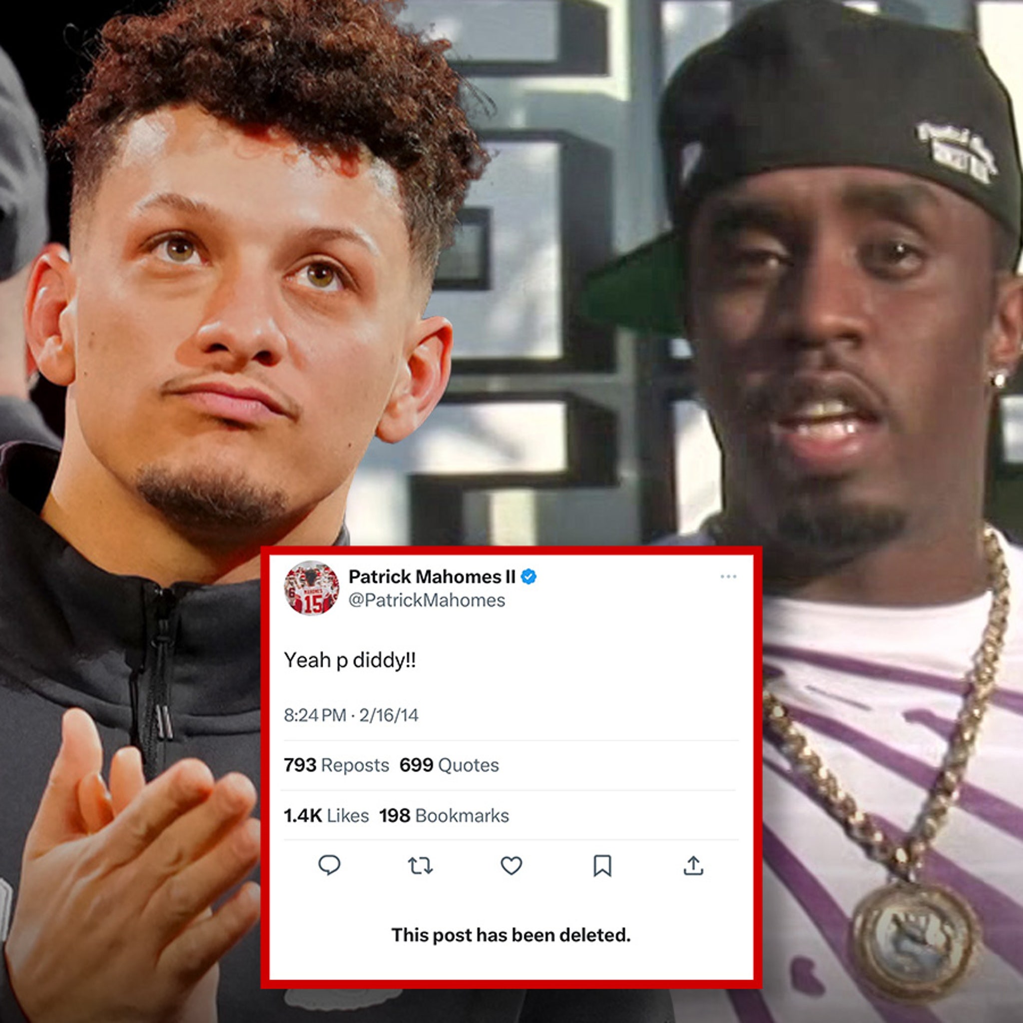 Patrick Mahomes' 'P Diddy' Tweets Deleted Amid Sex Trafficking Investigation