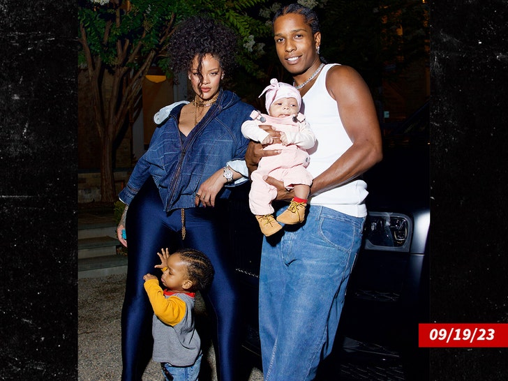 ASAP Rocky dan Rihanna dan anak -anak