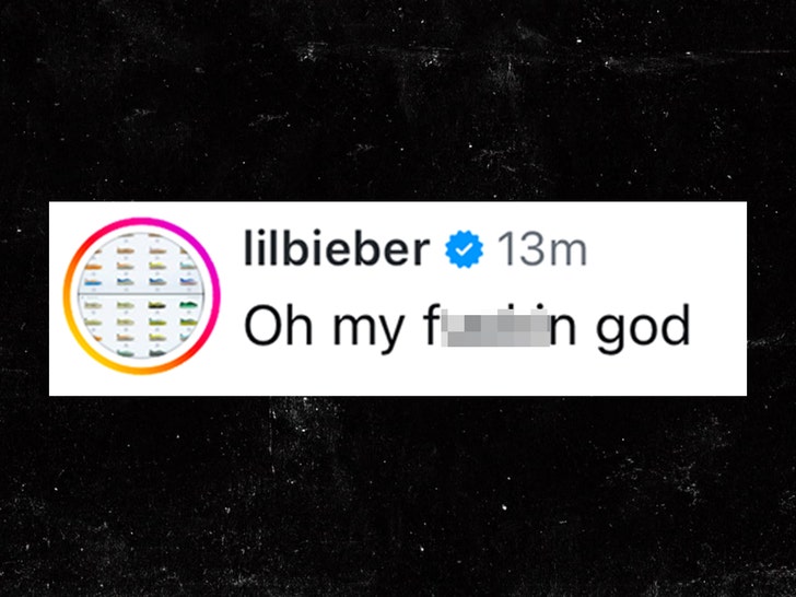 justin bieber comment on hailey biebers insta 1