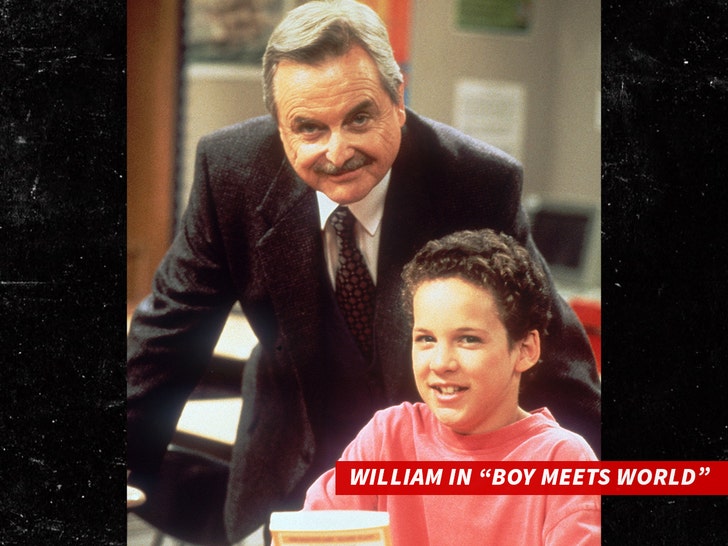 William Daniels as Mr. Feeny in Boy Meets World shutter