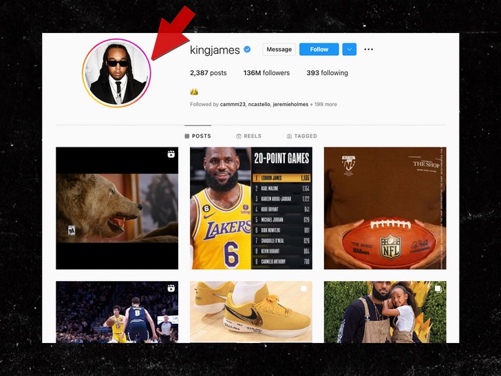See LeBron James' Game Day Tribute to Late Migos Rapper Takeoff