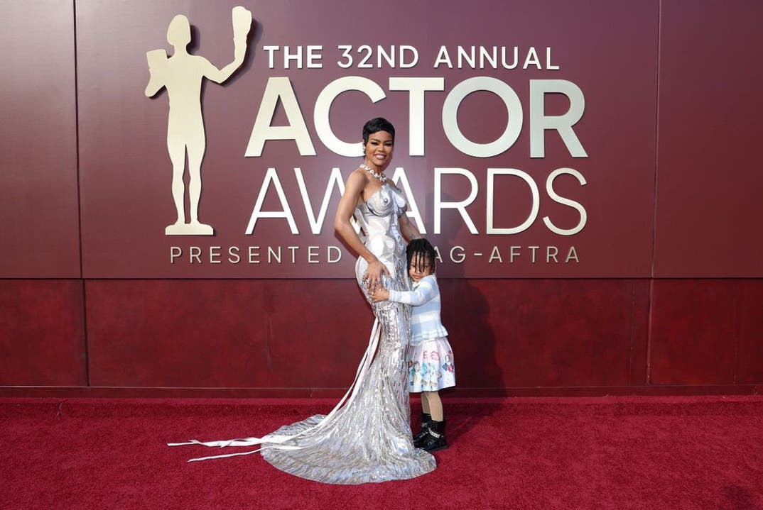 Teyana Taylor Rue Rose Shumpert 32nd Annual Actor Awards 1