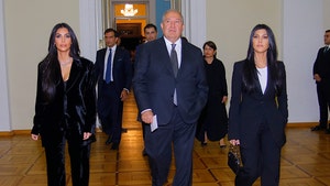 Kim and Kourtney Kardashian Break Bread with President of Armenia
