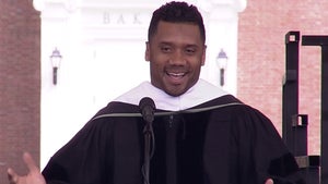 Russell Wilson Jokes About Being 'Ciara's Husband' During Commencement Address