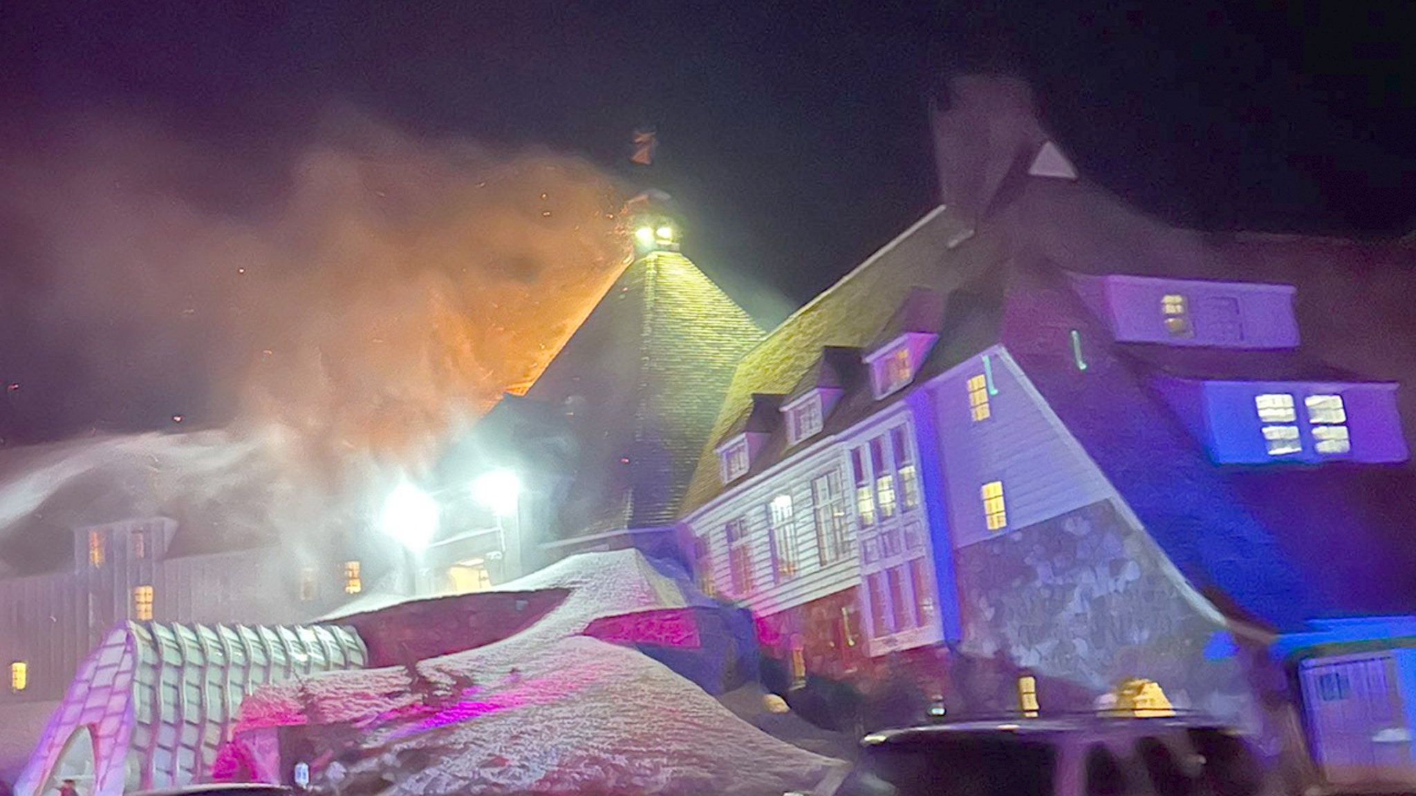 Famous Hotel in Stanley Kubrick's 'The Shining' Goes Up in Flames