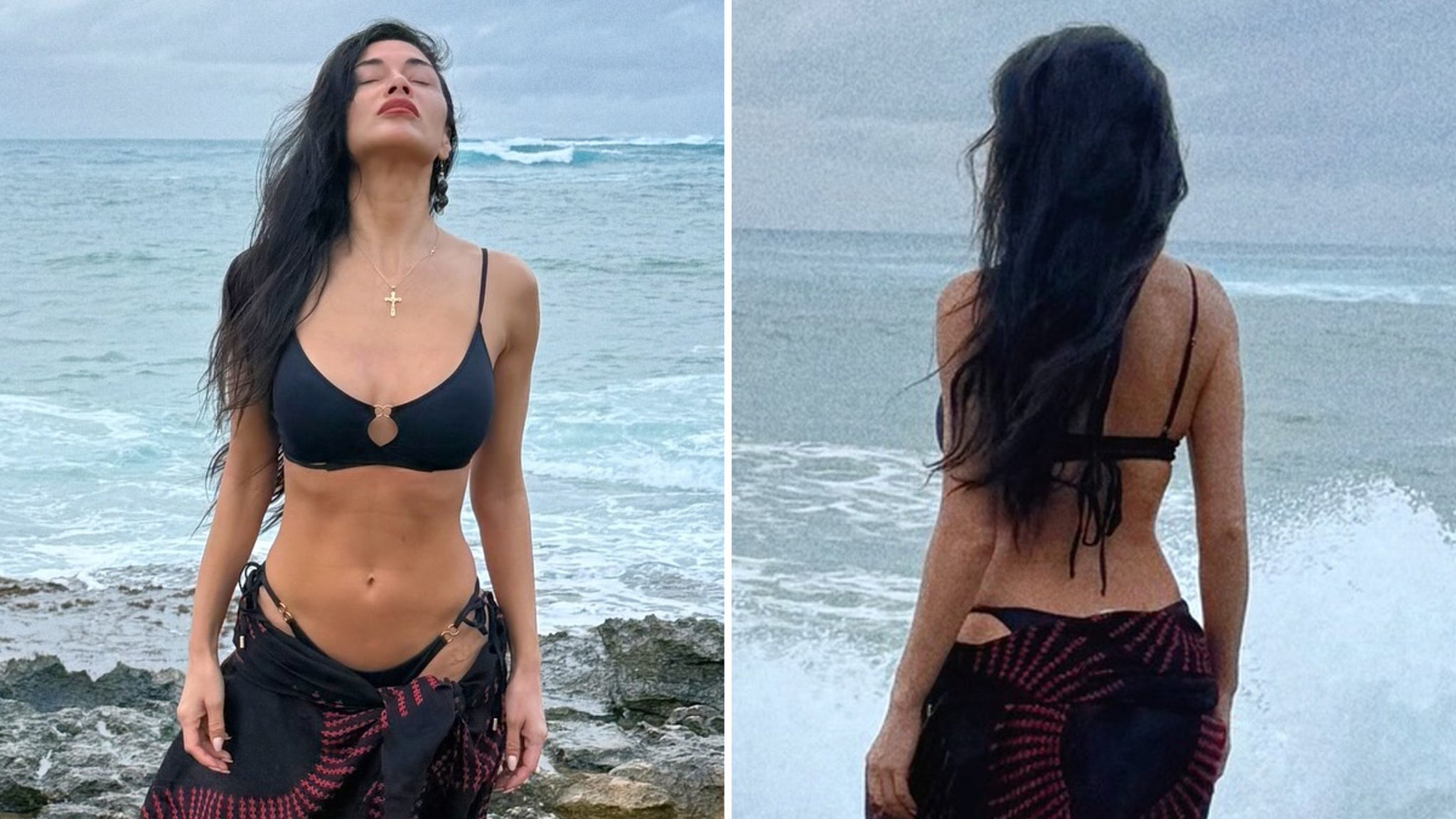 Nicole Scherzinger Heats Up Hawaii in Tiny Bikini & Sarong