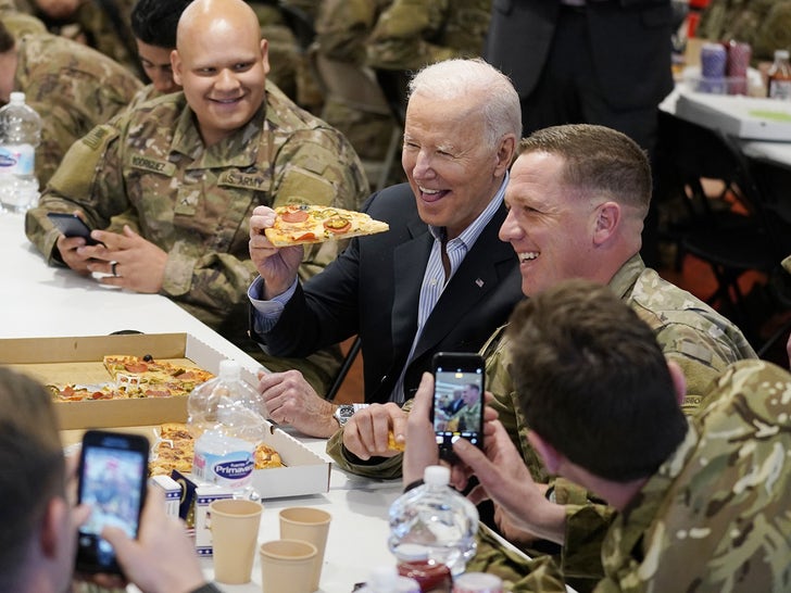 President Biden Hangs With US Troops in Poland