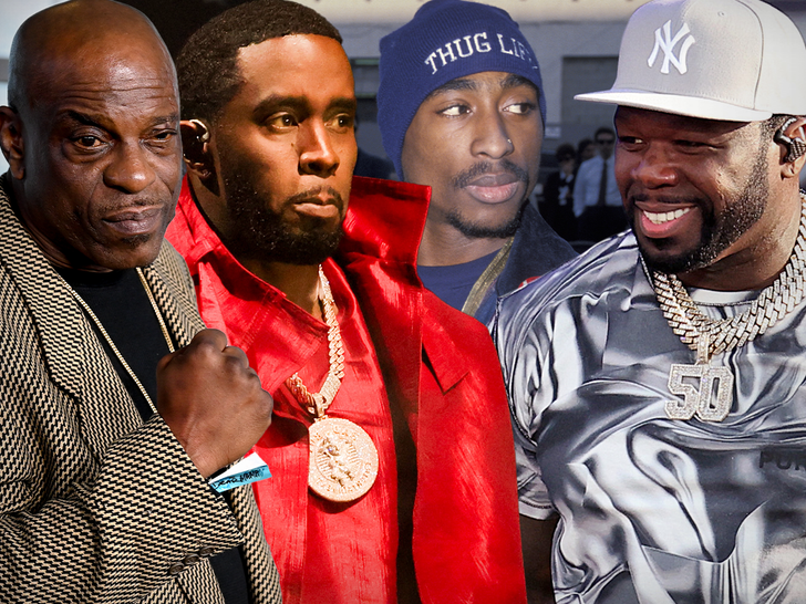 Mopreme, Diddy, Tupac, neutral, 50 Cent laughing