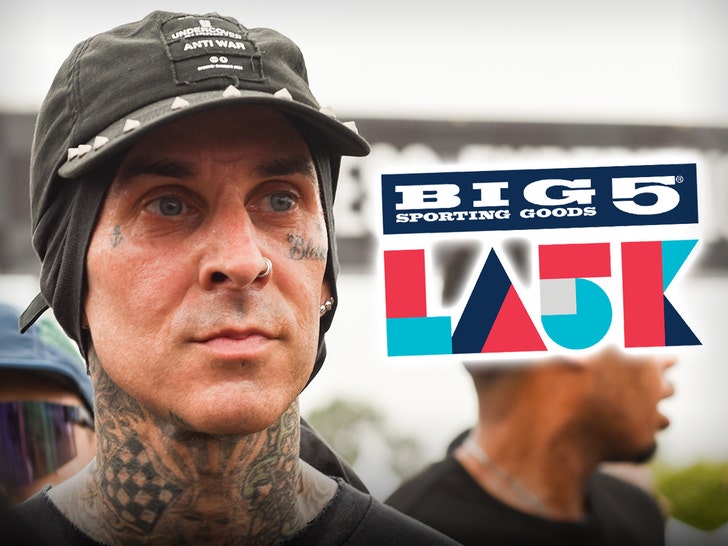 Travis Barker relógios tempo impressionante em Los Angeles 5k