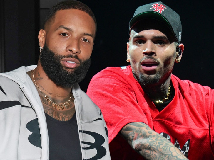 Chris Brown and Odell Beckham JR Getty 1
