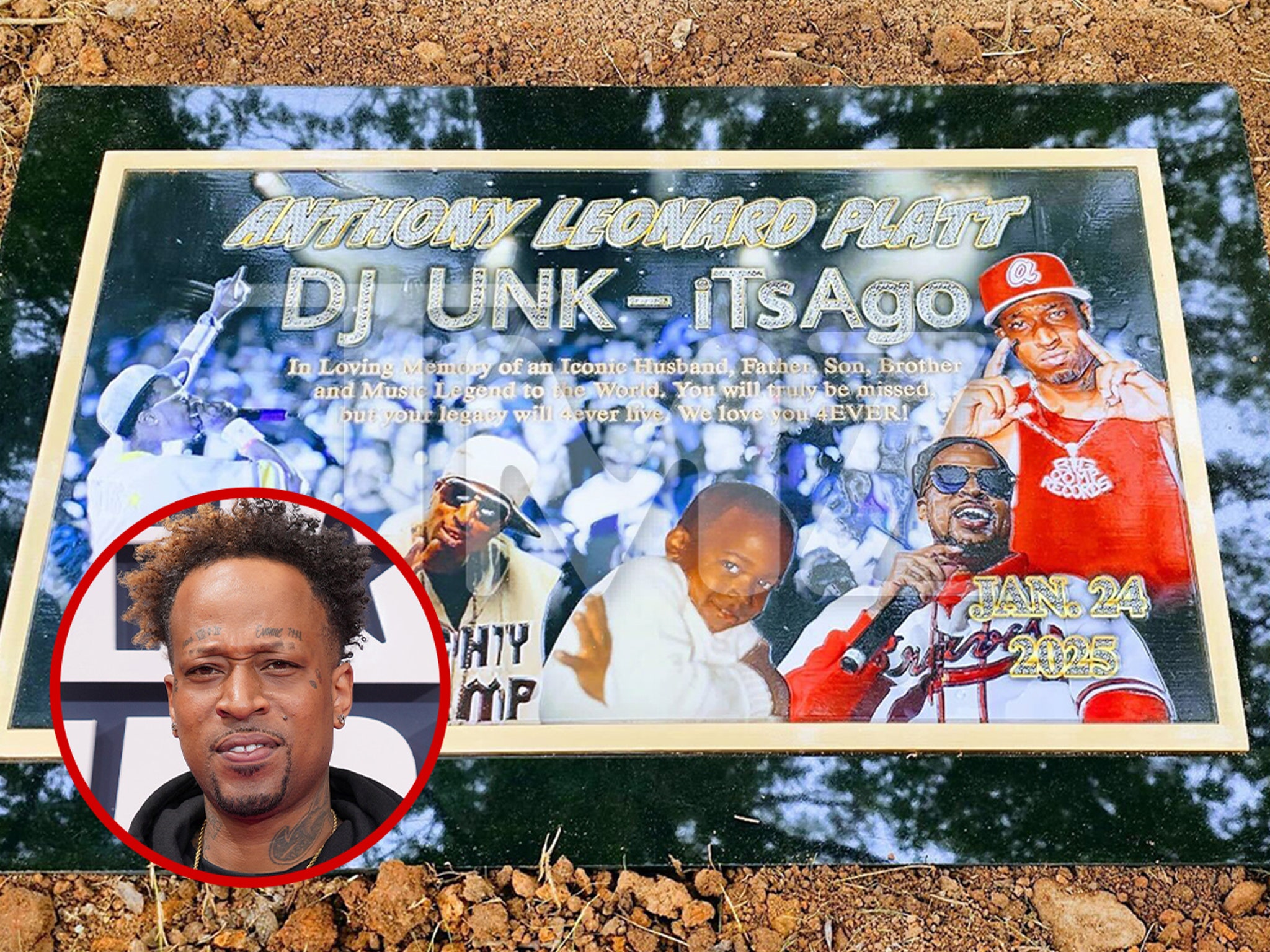Walk It Out' Rapper DJ Unk RIP-ing With Blinged-Out Headstone in