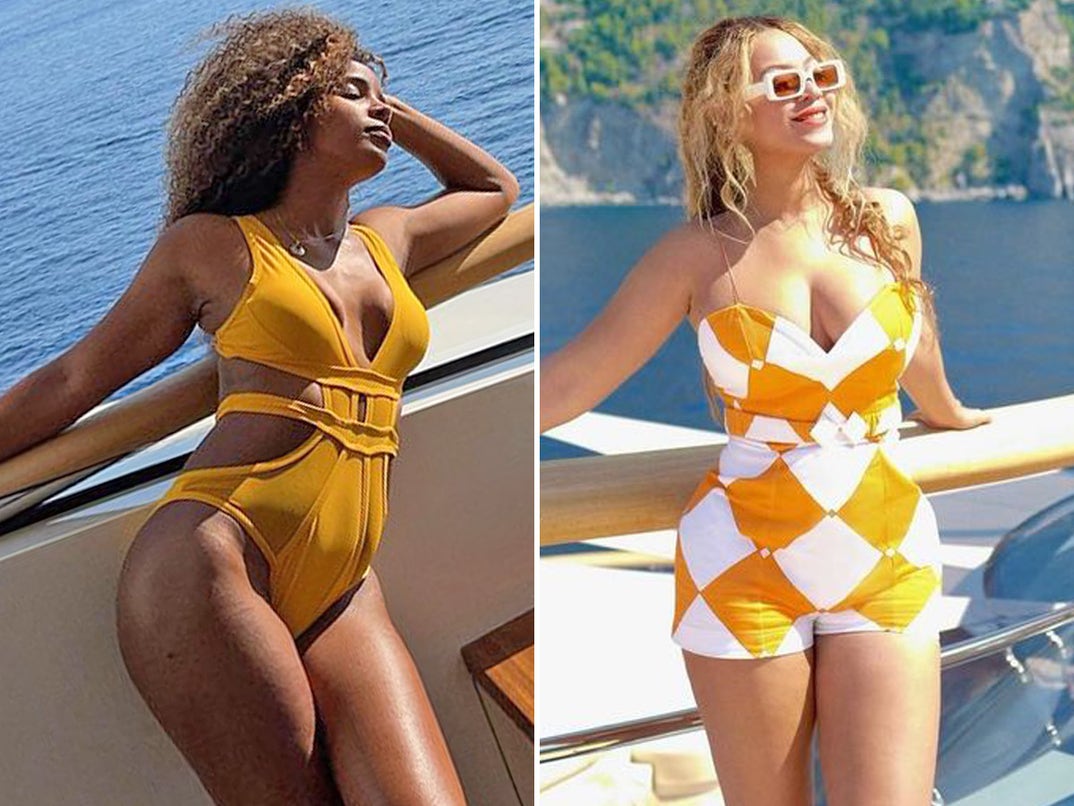 Kelly Rowland (40) vs. Beyonce (40) ... Golden Babes On Boats Edition