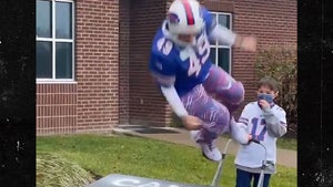 Buffalo Bills Fan Smashes Table After Smashing Cancer, Epic Video!