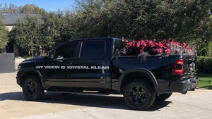 Kanye West Sends Kim Kardashian Truck Full of Roses For Valentine's Day
