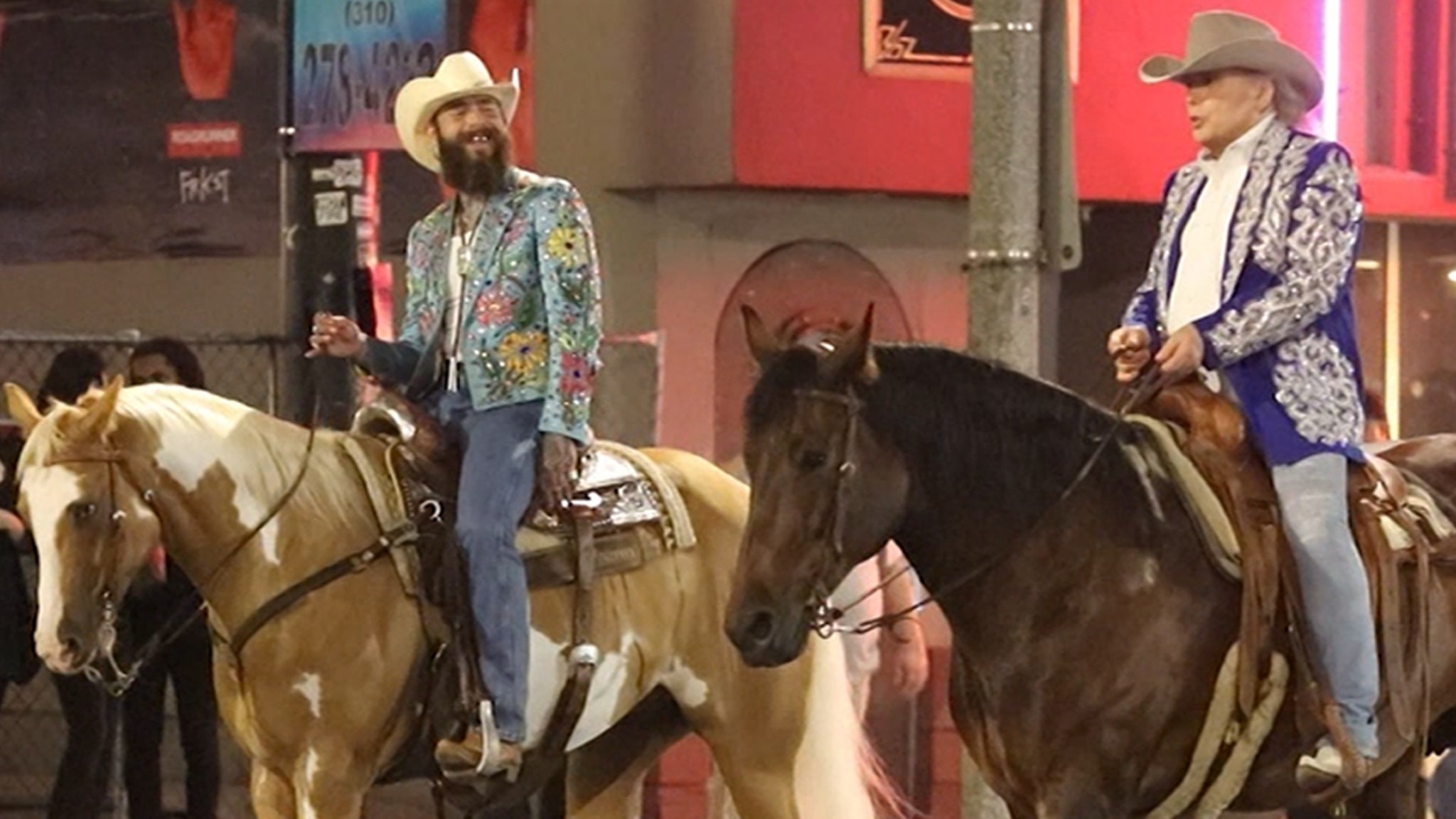 Post Malone On Horseback With Dwight Yoakam For A-List Packed Music Vid #PostMalone