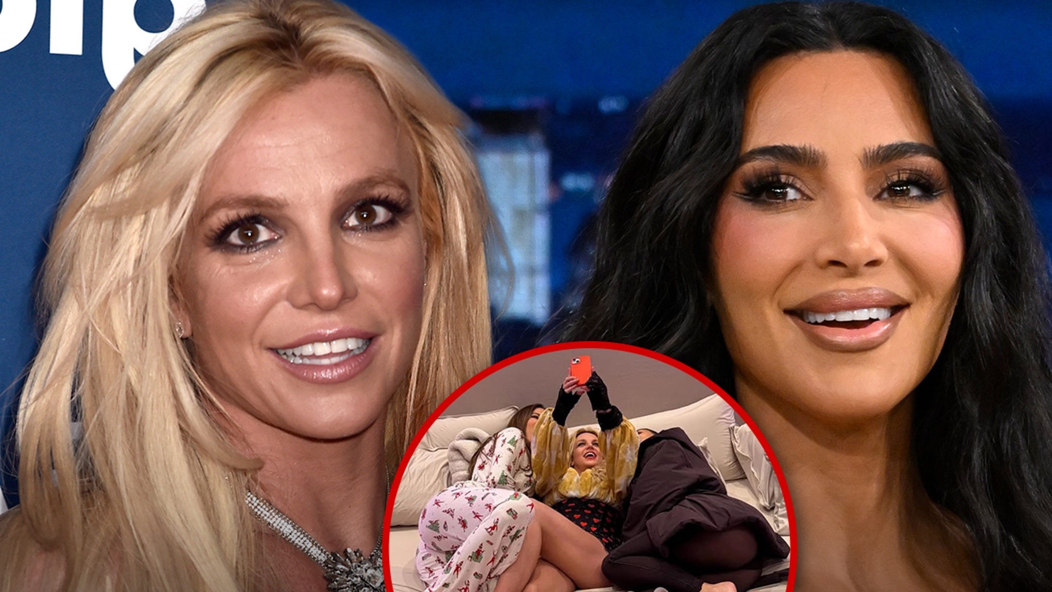 Kim Kardashian Shares New Britney Spears Bed Selfie, Bikini Shot Kim Kardashian Shares New Britney Spears Bed Selfie, Bikini Shot
