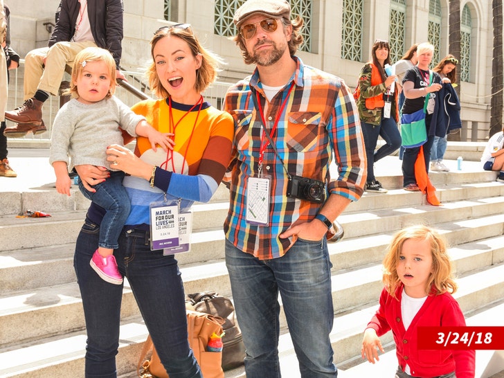 Olivia Wilde, Jason Sudeikis, Otis Sudeikis en Daisy Sudeikis