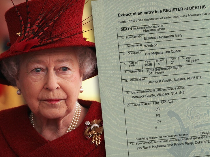 Queen Elizabeth's Death Certificate Says Monarch Died from 'Old Age'.jpg