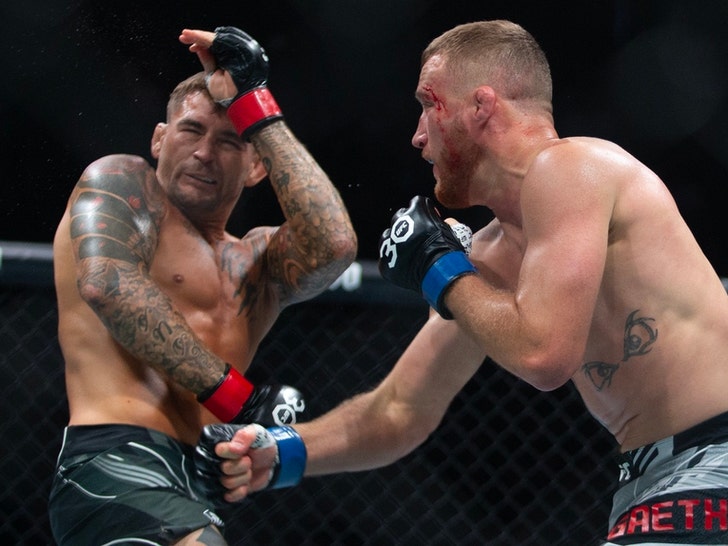 Dustin Poirier vs. Justin Gaethje -- UFC 291 Fight Photos