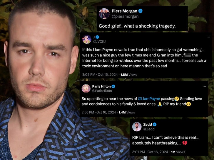 Celebrities React to Liam Payne’s Sudden Death