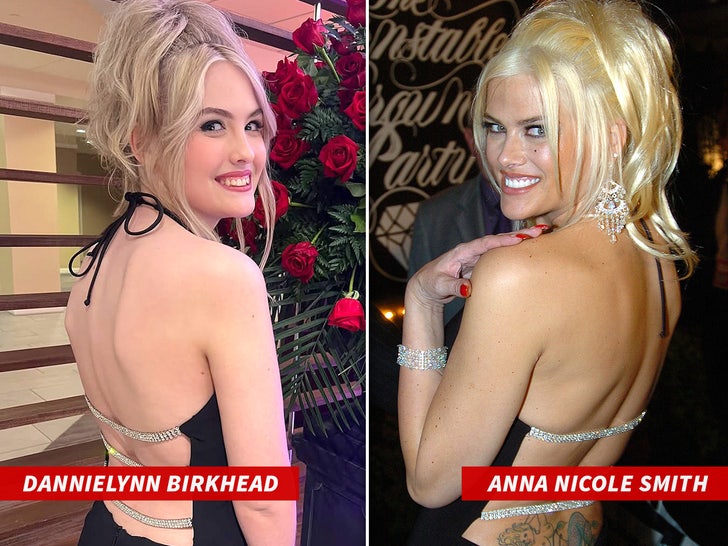 Dannielynn Birkhead anna nicole smith dress split sub getty instagram 2