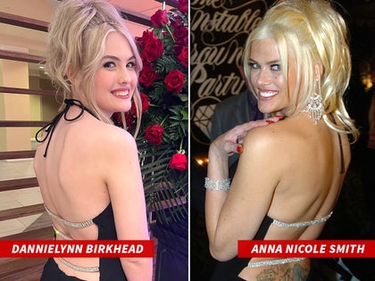 Dannielynn Birkhead anna nicole smith dress split sub getty instagram 2