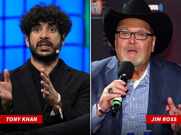 tony khan jim ross split sub swipe getty