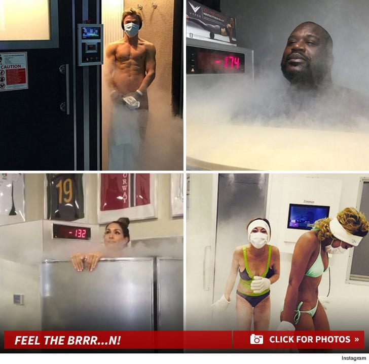 Celebrities Chilling in Cryogenic Chambers
