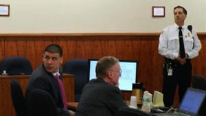 Aaron Hernandez -- Bomb Threat at Courthouse