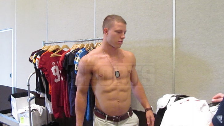 Christian McCaffrey: Check Out These Abs Seriously, I'm Ripped.