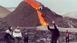 Volleyball Game Breaks Out In Front Of Erupting Volcano, Scorching Video!
