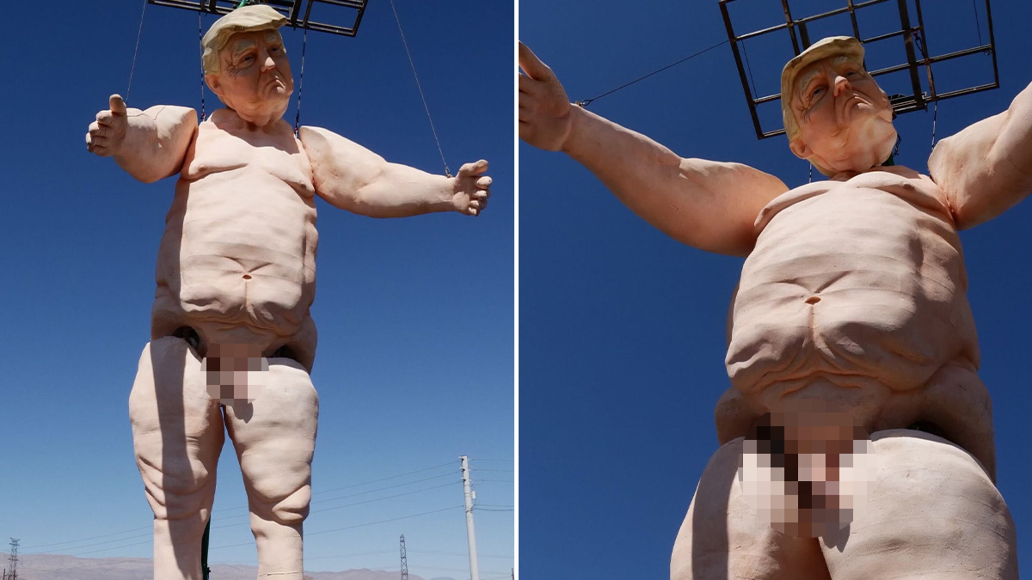 43-Foot-Tall Naked Donald Trump Towers…