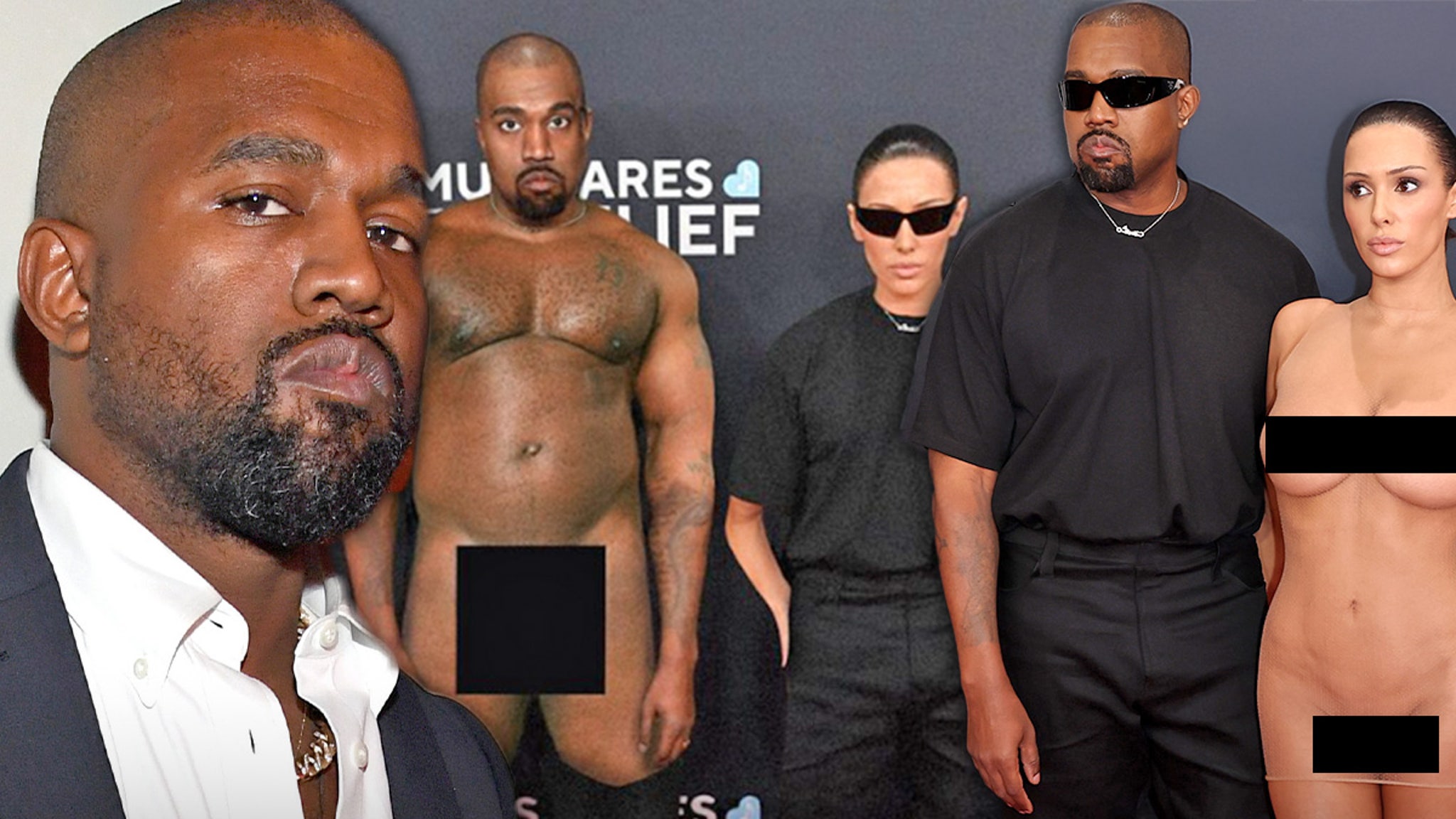 Kanye West X-Rated A.I. Pic Reverses Naked Role With Bianca Censori