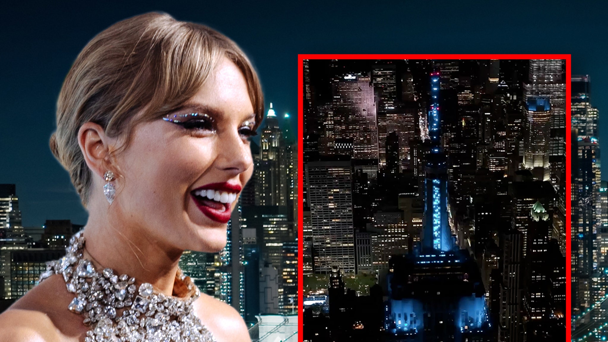 T-Swift's Empire State BLING: Iconic Building Her "Something Blue?!"